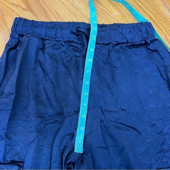 LNA x REVOLVE x SHOPBOP Satin‎ Silky Cargo Jogger Navy Blue, Size S - Picture 12 of 14